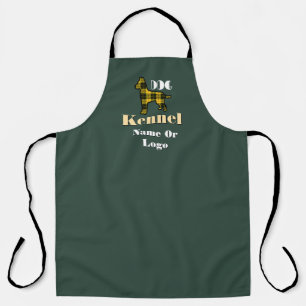 Delantal Personalización Nombre O Logo Perro Kennel Dk Gree