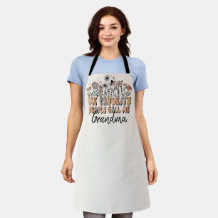 Delantal Personalizada, mi gente favorita me llama abuela