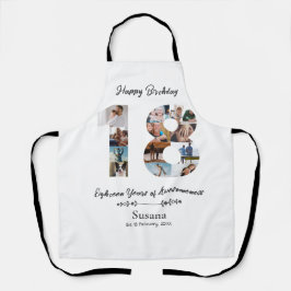 Delantal Personalizado 18º Apron con Collage de fotos