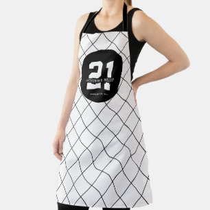 Delantal Personalizado 21º cumpleaños Moderno y elegante