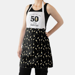Delantal Personalizado 50 y fabuloso cumpleaños