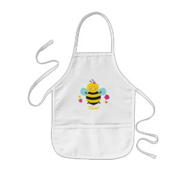 Delantal personalizado abeja linda para los chicas