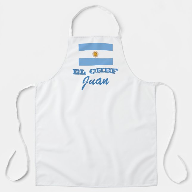 Delantal personalizado argentino BBBQ cocina Apron (Anverso)