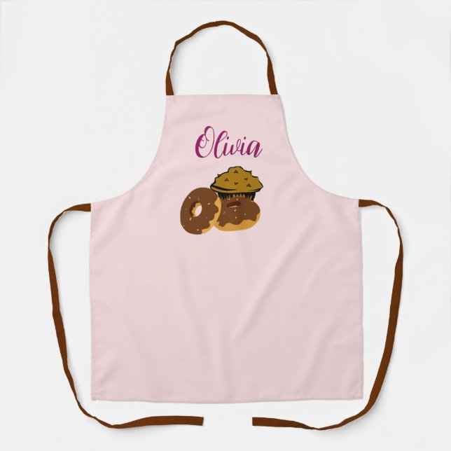Delantal Personalizado Baker Apron - Apron de la nuez y el  (Anverso)