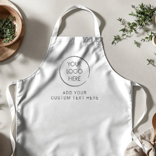 Delantal personalizado básico con logotipo, negoci