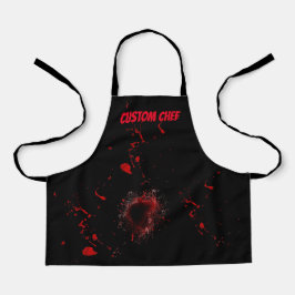 Delantal Personalizado Bloody Apron Pyscho Halloween Costim