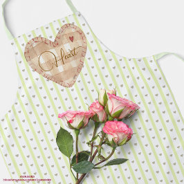 Delantal Personalizado bonito patrón corazón pastel Valenti