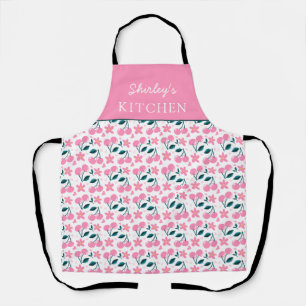 Delantal Personalizado Cereza Rosa Delantal con