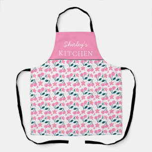 Delantal Personalizado Cereza Rosa Delantal con