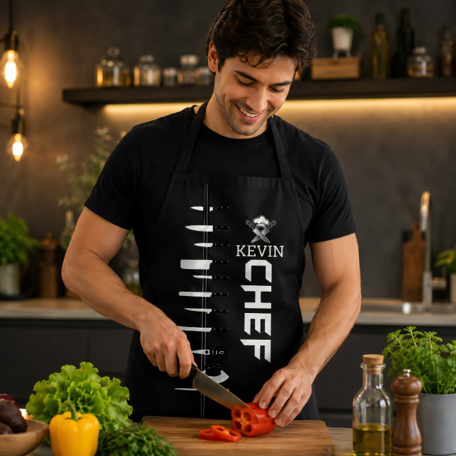 Delantal personalizado CHEF con nombre personaliza (Subido por el creador)