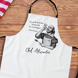 Delantal Personalizado Chef Moderno Funny Shakespeare Cita