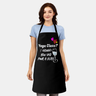 Delantal Personalizado Chef negro Sassy Wine Avers Personal