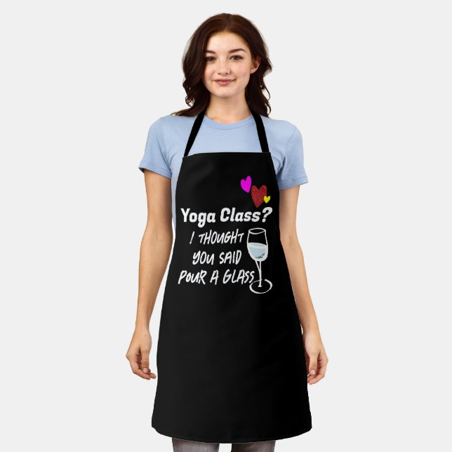 Delantal Personalizado Chef negro Sassy Wine Avers Personal (Gastado)