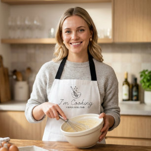Delantal Personalizado Chef Señora Cocina Estoy Co