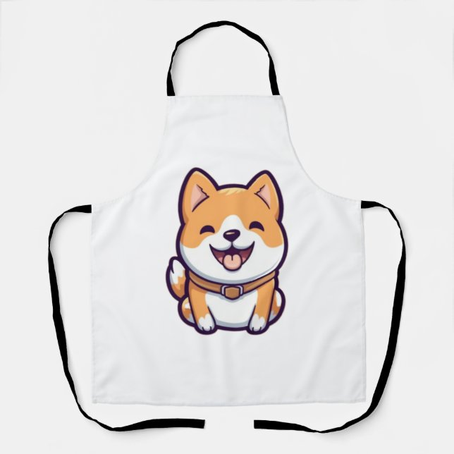 Delantal Personalizado chiba inu (Anverso)
