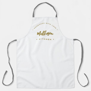 Delantal Personalizado cocina familiar Casero con amor Text