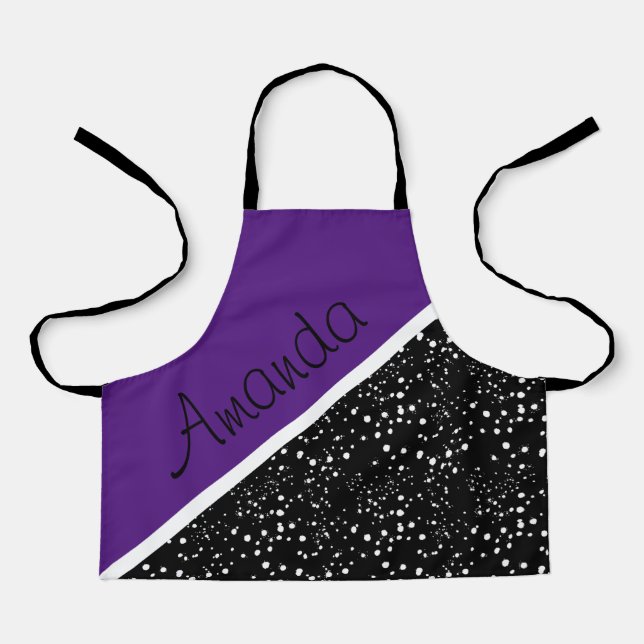 Delantal personalizado con diseño de 3 tonos genia (Anverso)