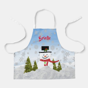 Delantal Personalizado con Estampado de Muñeco de
