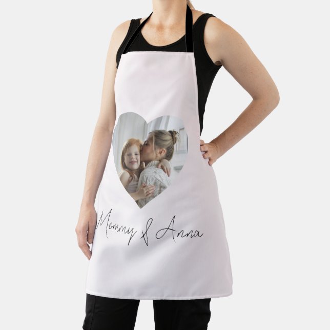 Delantal personalizado con foto y texto para Mamá (in situ)