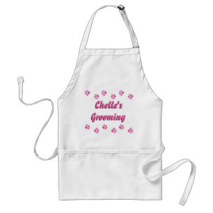 Delantal personalizado con las impresiones rosadas