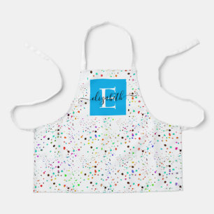 Delantal personalizado con puntos coloridos