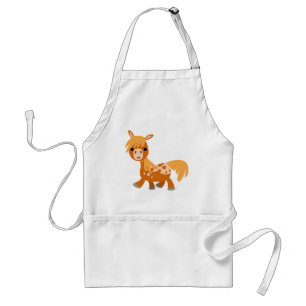 Delantal Personalizado Cute Appaloosa Pony Apron