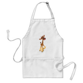 Delantal Personalizado Cute Baby Giraffe Apron