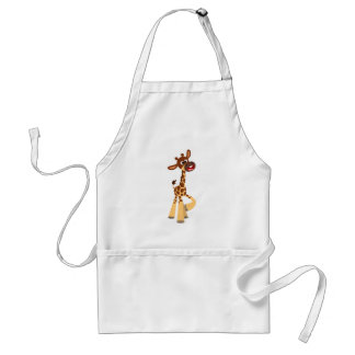 Delantal Personalizado Cute Baby Giraffe Apron