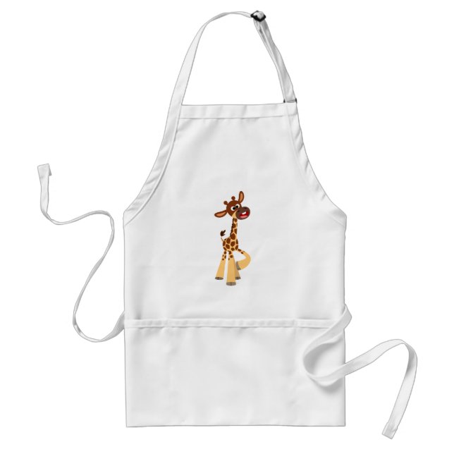 Delantal Personalizado Cute Baby Giraffe Apron (Frente)