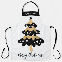 Personalizado de Árbol de Navidad Cuaderno Negro y