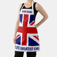 personalizado de bandera británica Cocina a base d