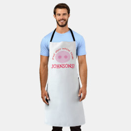 Delantal Personalizado de barbacoa de la reunión familiar d