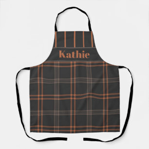 Delantal Personalizado de Búfalo Otoño Plaid Gingham Checke
