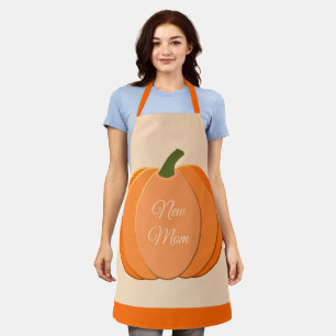 Delantal Personalizado de calabaza neutra de género Naranja