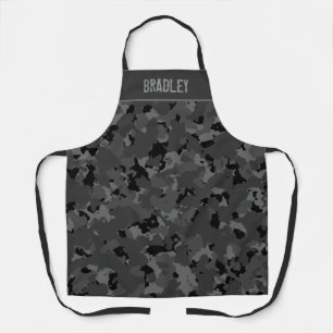 Delantal Personalizado de Camo Negro