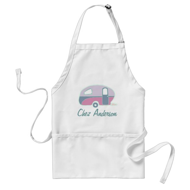 Delantal Personalizado de Caravana Retro (Frente)