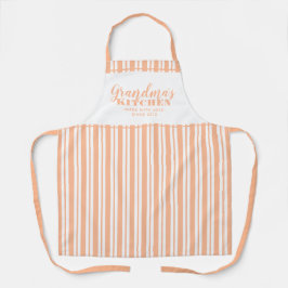 Delantal Personalizado de cocina de la abuela Naranja de ca