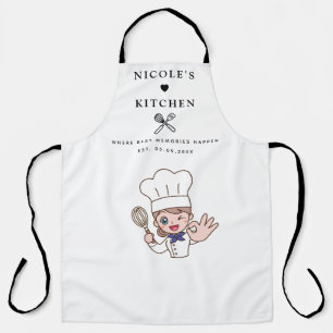 Delantal   Personalizado de cocina y nombre de coc