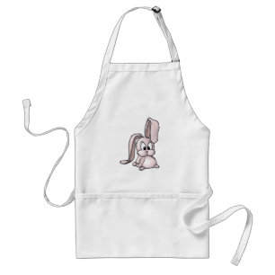 Delantal Personalizado de conejo rosado