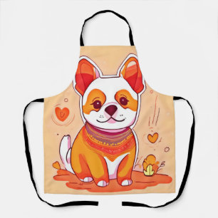 Delantal Personalizado de Cute Corgi