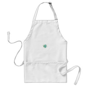Delantal Personalizado de Floral Azul Regalo