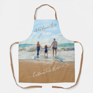 Delantal Personalizado de foto personalizado texto y nombre