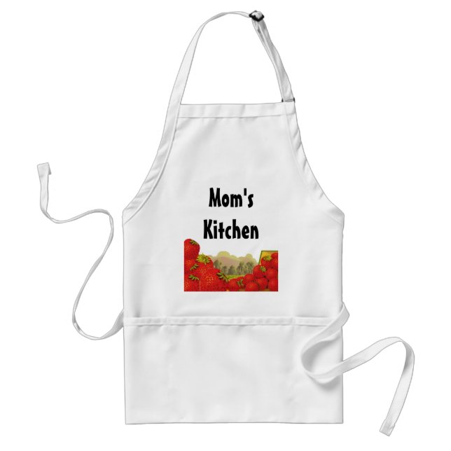Delantal Personalizado de fresa Cocina Crate Art BBQ Apron (Frente)