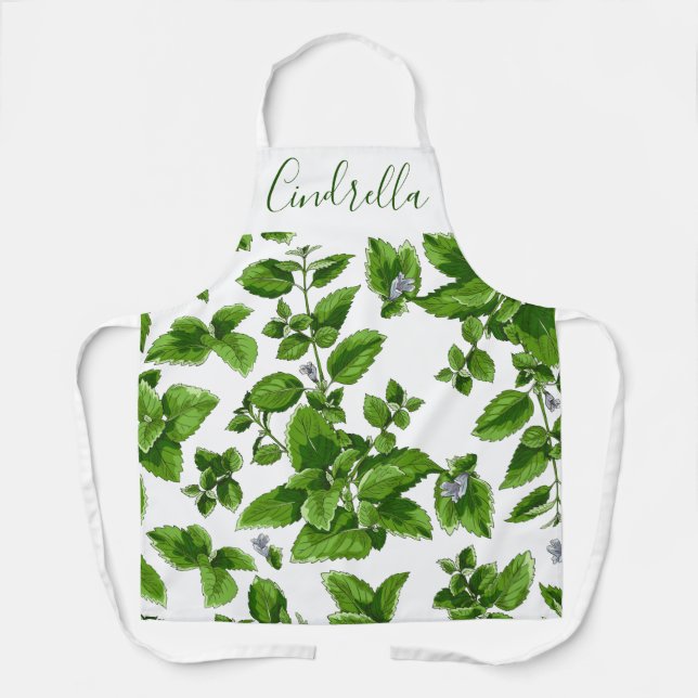 Delantal personalizado de hiedra rústica de granja (Anverso)