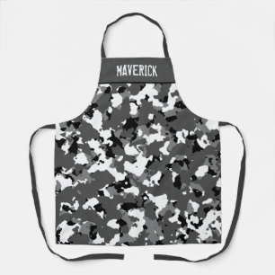 Delantal Personalizado De Hielo De Invierno Camo