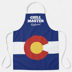 Delantal personalizado de la bandera de Colorado: plataform