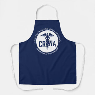 Delantal Personalizado de la CRNA Certificado de enfermero