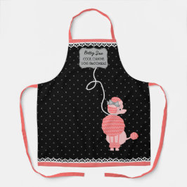 Delantal Personalizado de la falda del perro Retro 50's Per