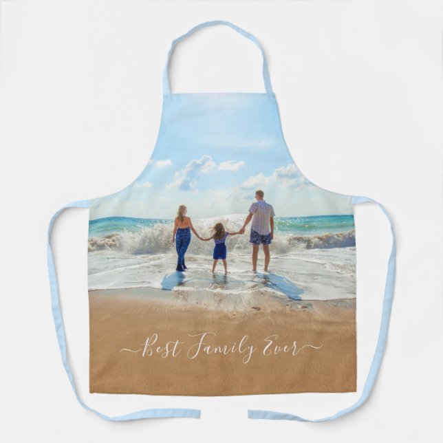 Delantal Personalizado de la foto de su familia Apron Gift  (Anverso)
