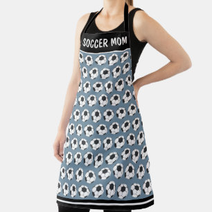 Delantal Personalizado de la mamá del fútbol